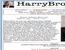 Tablet Screenshot of harrybrowne.org